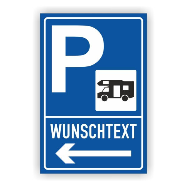 Parkplatz Schild Campingplatz Wohnmobil Symbol