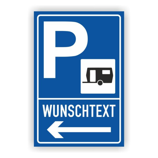 Parkplatz Schild Campingplatz Wohnwagen Symbol