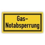 Gas- Notabsperrung Folie Selbstklebend