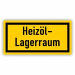 Heizöl- Lagerraum Aufkleber