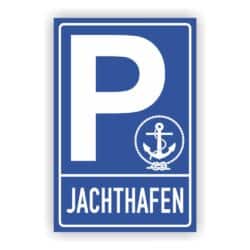 Parkplatzschild für Jacht- Hafen