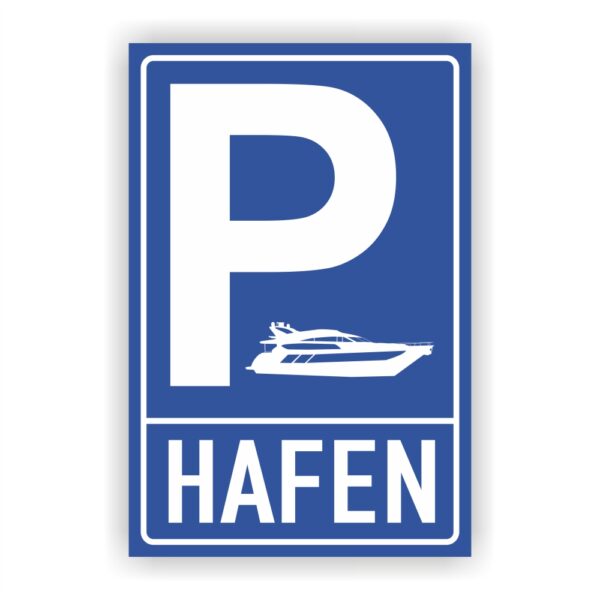 Haffen Parkplatz Hinweisschild