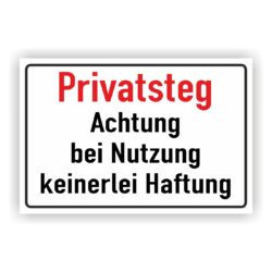 Privatsteg Achtung bei Nutzung keinerlei Haftung