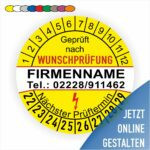 Prüpfplaketten individuell online Designer