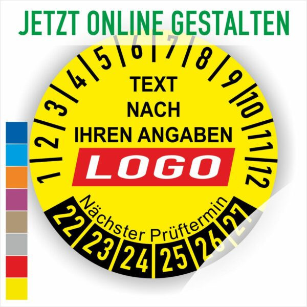 Prüpfplaketten individuell online Designer.