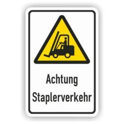 Achtung Staplerverkehr Warnschild