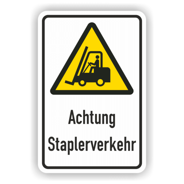 Achtung Staplerverkehr Warnschild