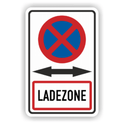 Parkverbot Ladezone Schild