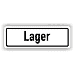 Lager-Tür-Hinweis-Schild