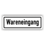 Wereneingangang Kennzeichnung Schild