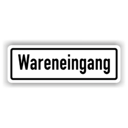 Wereneingangang Kennzeichnung Schild