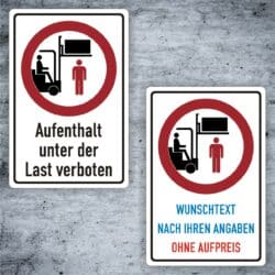 Aufenthalt inter Last verboten Verbotsschild