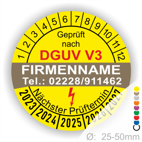 Frank Paperman® DGUV V3 Prüfplaketten Grün – 20 Mm, Inkl. Folienstift, UV-beständig, Stark Klebend – Für Elektroprüfungen (1200 Stück)