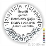 Leitern und Tritte Wartungsplaketten