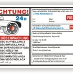 videoüberwachung schild pflicht