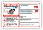 Schild Videoüberwachung Abschreckung