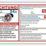 Schild Videoüberwachung Abschreckung