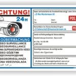 vorsicht kamera schild