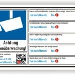 videoüberwachung privatgrundstück hinweisschild dsgvo