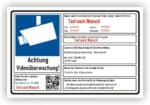 Videoüberwachung Schild DSGVO Privatgrundstück