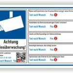Überwachungskamera Schild Pflicht