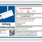 Video Hinweisschilder nach dsgvo