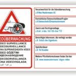Kameraüberwachung Schild Pflicht