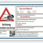 Schild DSGVO Videoüberwachung