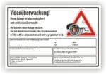 Schild Videoüberwachung Alarm DSGVO