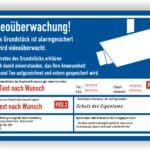 Schild Videoüberwachung DSGVO Grundstück