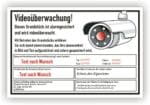 Videoüberwachung Schild Grundstück DSGVO