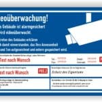 Schild Videoüberwachung Gebäude