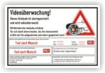 Videoüberwachung Schild Gebäude