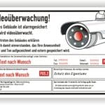 Hinweisschild Videoüberwachung DSGVO Gebäude