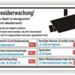 Videoüberwachung Schild DSGVO Objekt