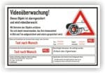 Videoüberwachung Hinweisschild DSGVO Objekt