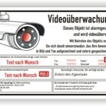 Videoüberwachung Objekt Hinweisschild DSGVO