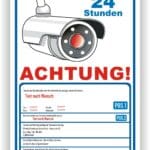DSGVO Hinweisschild Videoüberwachung