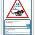 Kamera Hinweisschild DSGVO