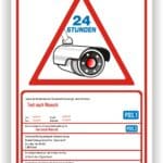 Schild Videoüberwachung Hochformat DSGVO