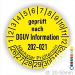 Prüfplaketten DGUV Information 202-021 Sichere Schultafeln