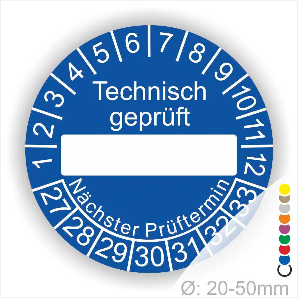 technisch-geprueft-pruefplakette-blau-beschriftungsfeld-prueftermin-20-50mm