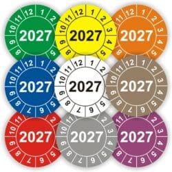 Jahresplakett mit Zahlen2026