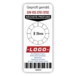 Barcode-Grundplakette-geprüft gemäß DIN VDE 0701-0702