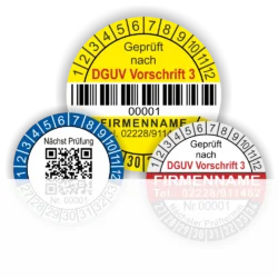 Barcode-QR-Code Prüfplaketten
